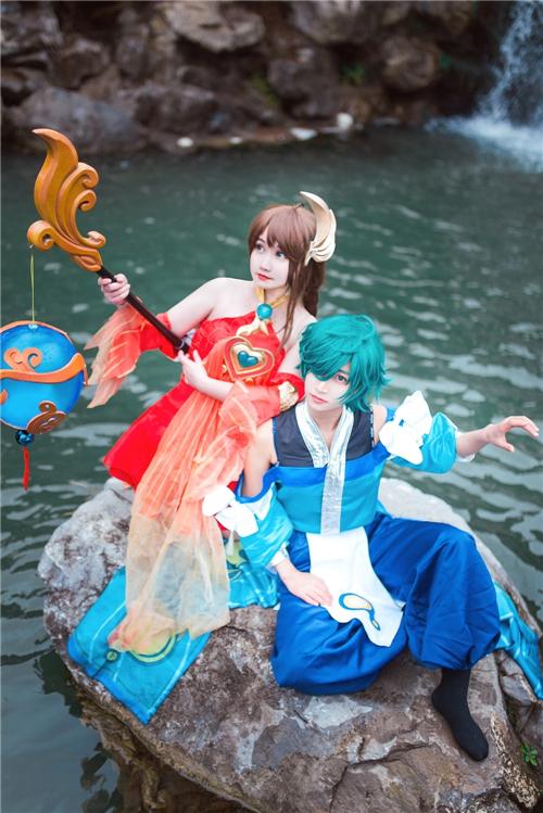 《王者荣耀》大乔x庄周cosplay,cosplay图片,二次元图片