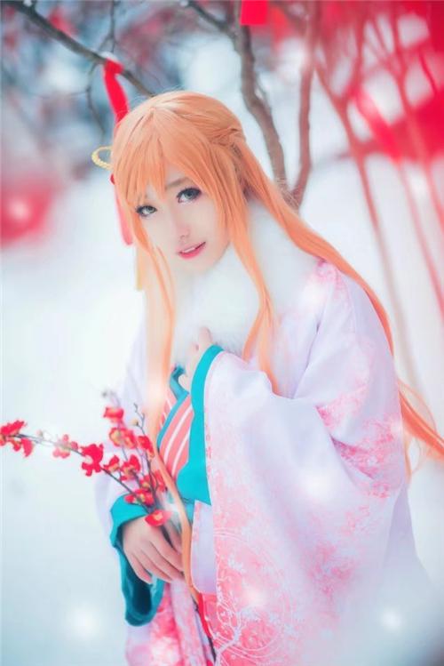 《刀剑神域》亚丝娜和服cosplay,cosplay图片,二次元图片