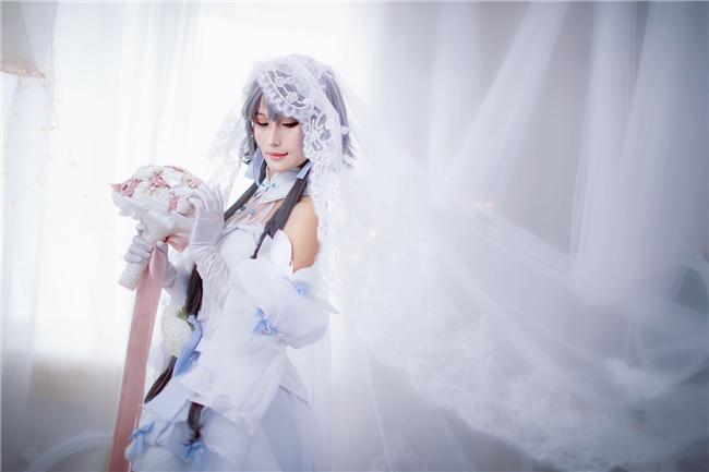 《Vsinger》洛天依花嫁cosplay 纯白的花嫁之梦,cosplay图片,二次元图片