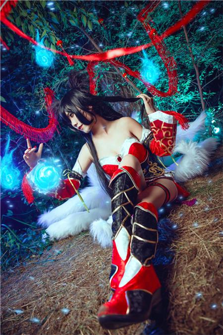 《英雄联盟》九尾妖狐阿狸cosplay,cosplay图片,二次元图片