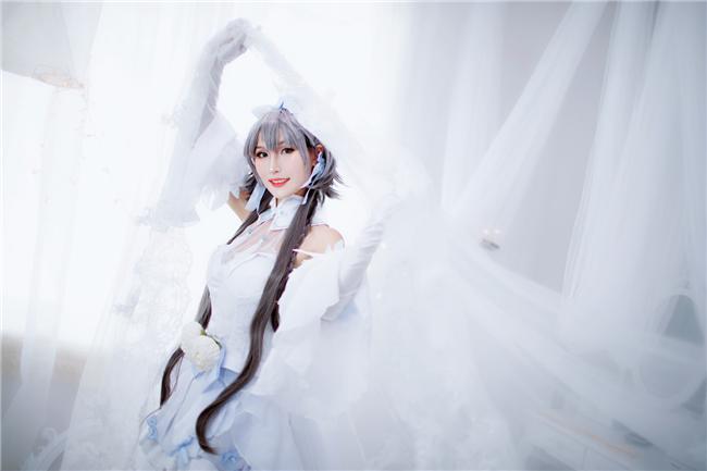 《Vsinger》洛天依花嫁cosplay 纯白的花嫁之梦,cosplay图片,二次元图片