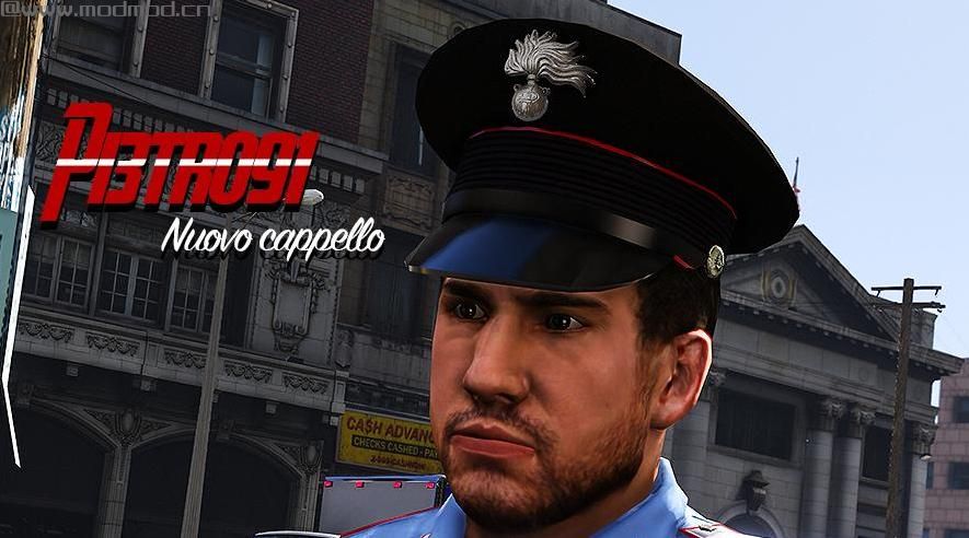 侠盗猎车手5MOD Divisa Carabinieri (NPC) - Con Bandoliera 3D