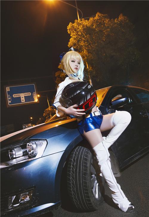 《FATE》赛车娘sabercosplay,cosplay图片,二次元图片