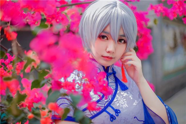 《Vsinger》言和青花瓷同人旗袍cosplay,cosplay图片,二次元图片