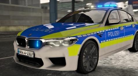 侠盗猎车手5MOD 2018 BMW M5 F90 Polizei NRW