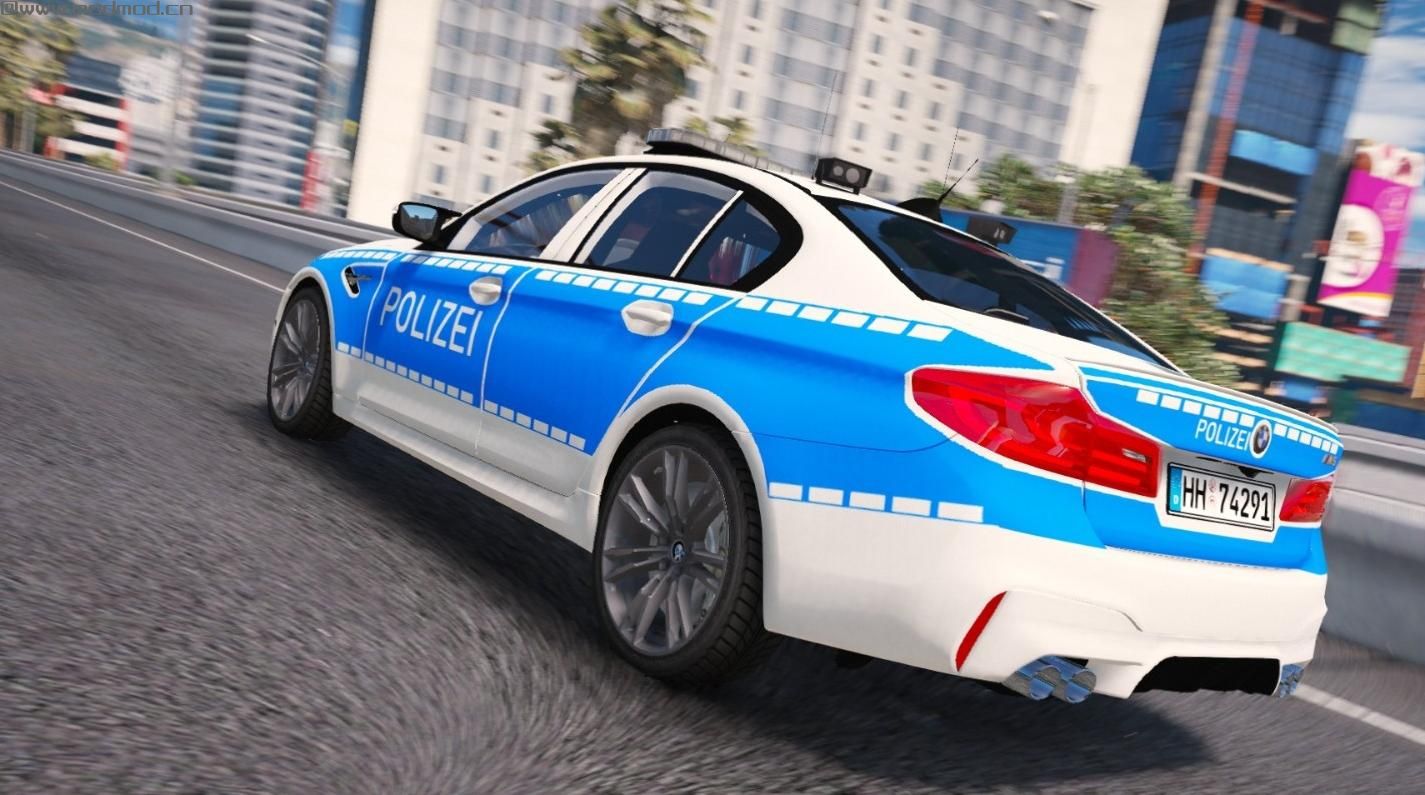 侠盗猎车手5MOD 2018 BMW M5 F90 Polizei Hamburg