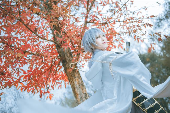 《刀剑乱舞》鹤丸国永cosplay,cosplay图片,二次元图片