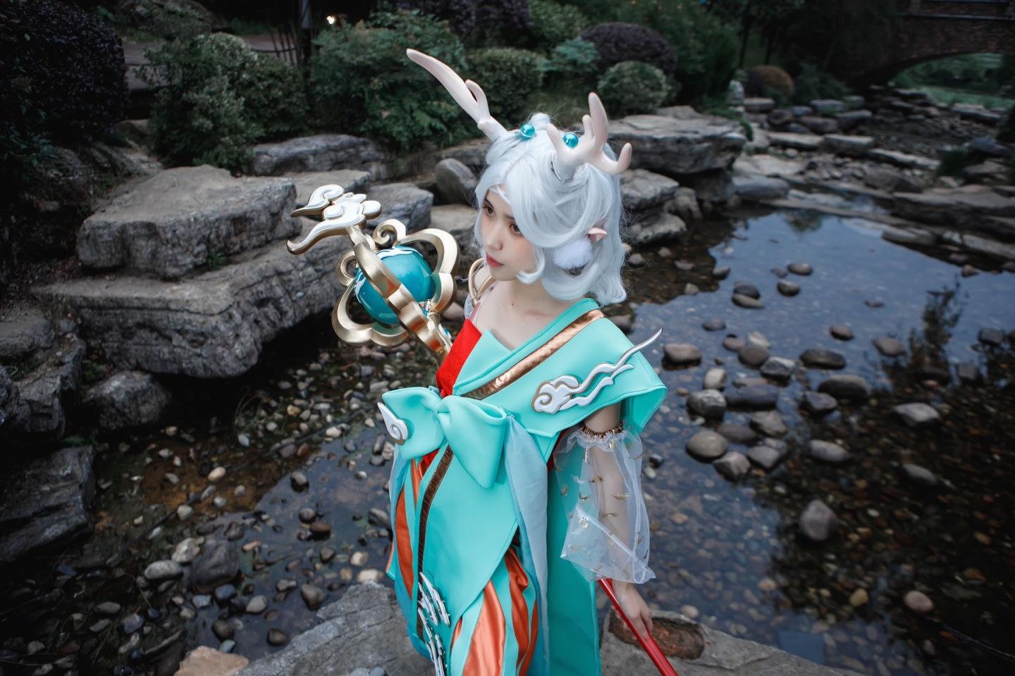 《王者荣耀》瑶遇见神鹿cosplay,cosplay图片,二次元图片