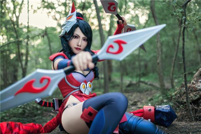《王者荣耀》阿轲cosplay,cosplay图片,二次元图片