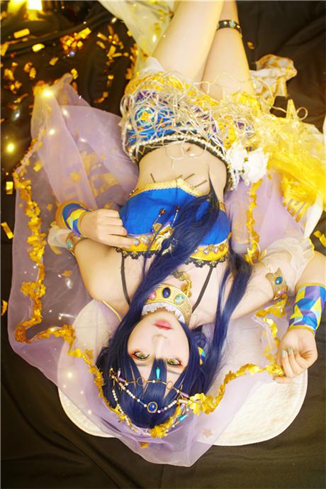 《LoveLive!》园田海未舞娘cosplay,cosplay图片,二次元图片