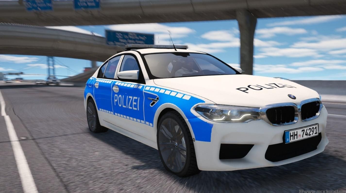 侠盗猎车手5MOD 2018 BMW M5 F90 Polizei Hamburg