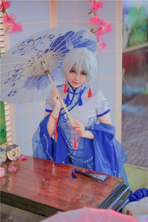 《Vsinger》言和青花瓷同人旗袍cosplay,cosplay图片,二次元图片