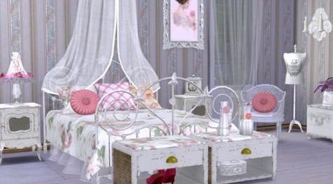 模拟人生4MOD Shabby Chic Bedroom 成人卧室