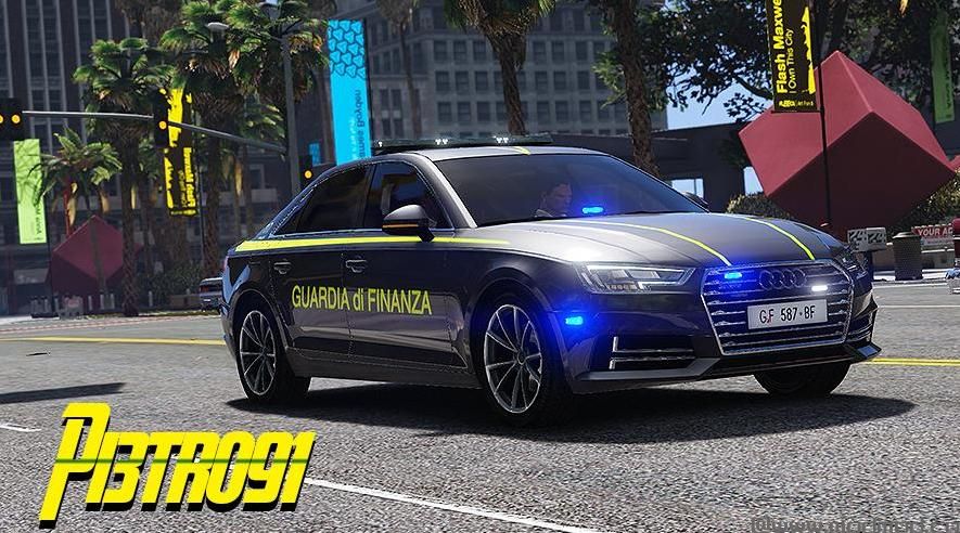 侠盗猎车手5MOD Audi A4 - Guardia di Finanza