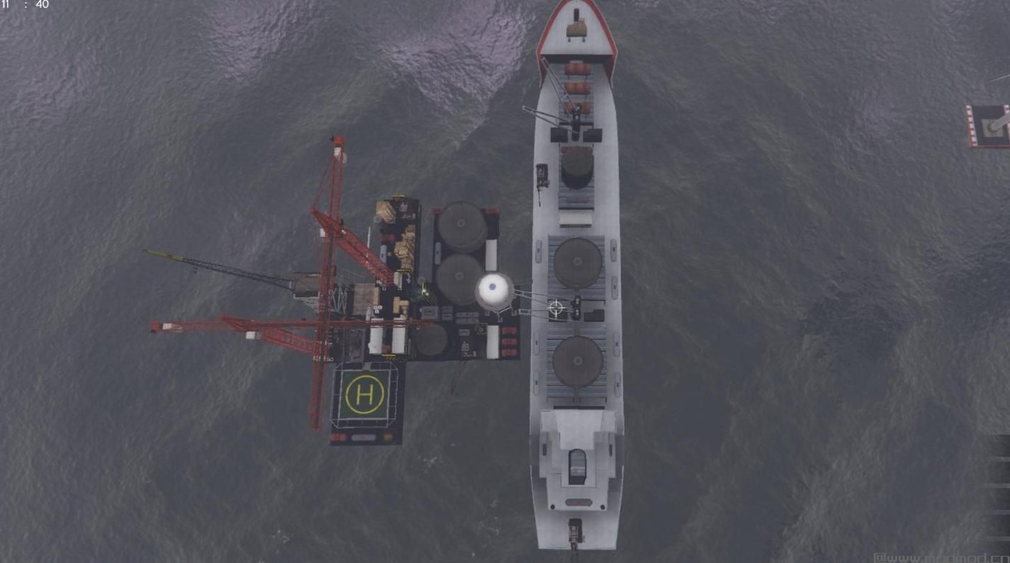 侠盗猎车手5MOD Oil platform - Underwater exploitation