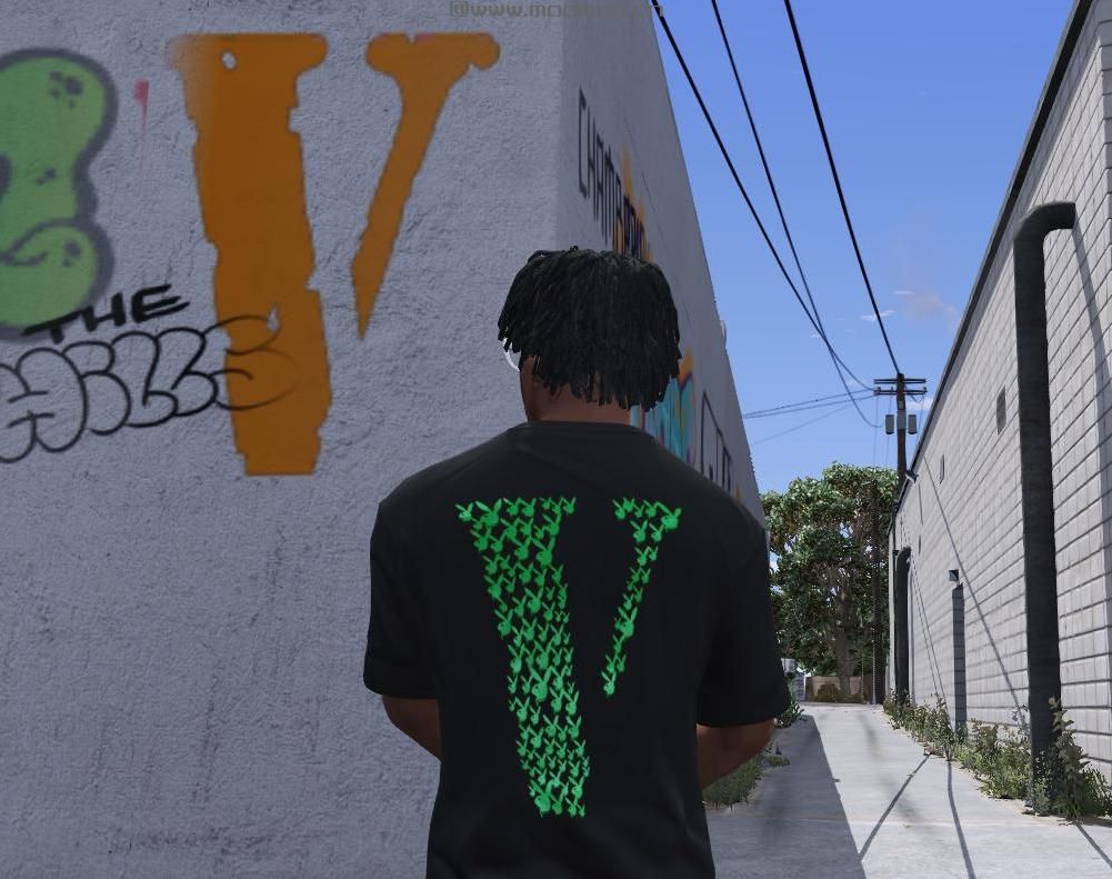 侠盗猎车手5MOD Playboi Carti x VLONE T-Shirt For Franklin
