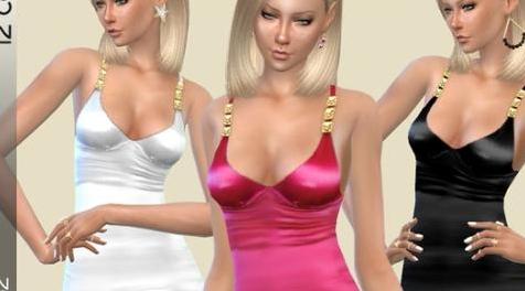 模拟人生4MOD Birba32 Satin Triumph-连衣裙