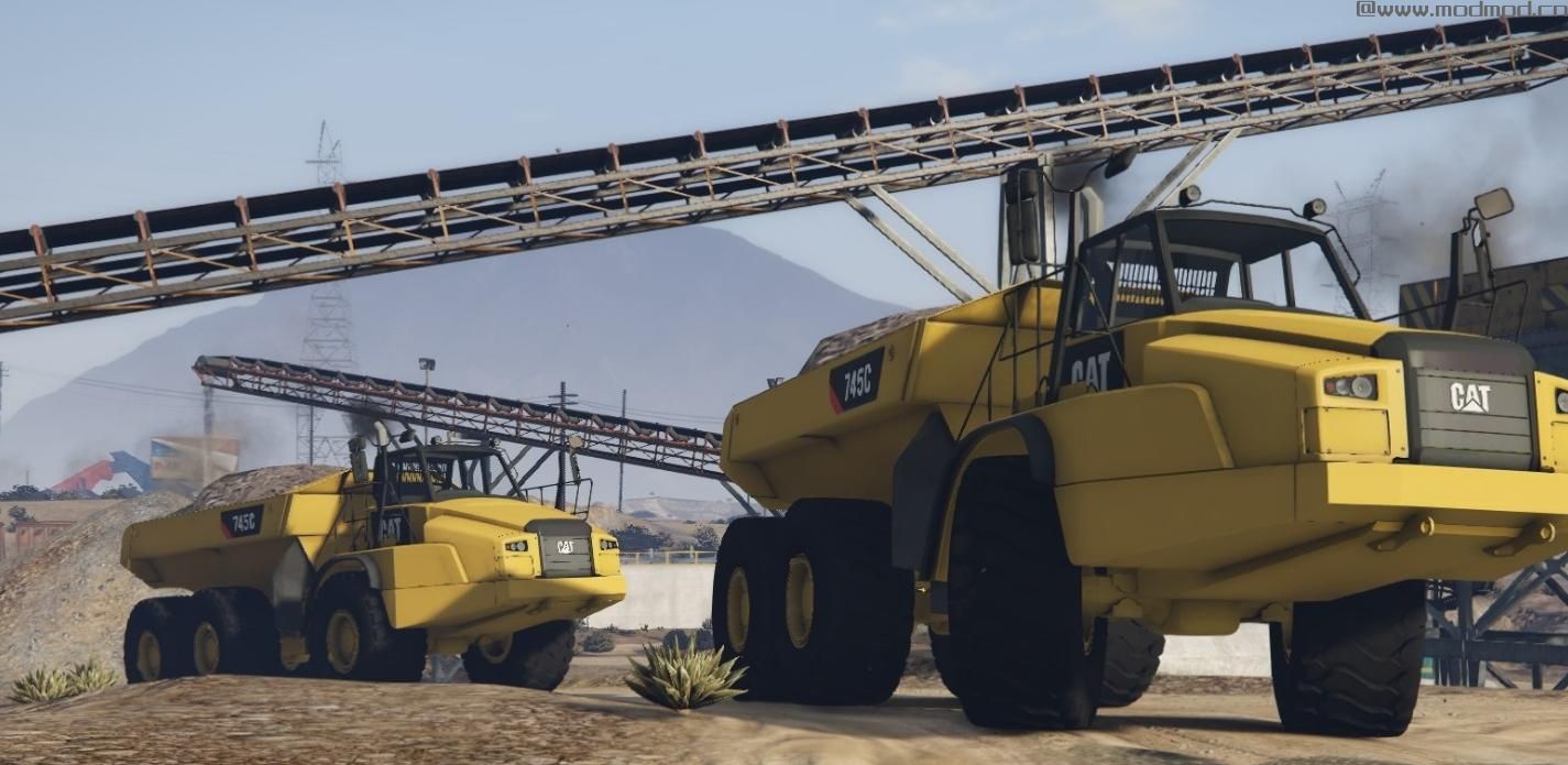 侠盗猎车手5MOD 2018 Caterpillar 745C Offroad Dump Truck [ ADD-ON]