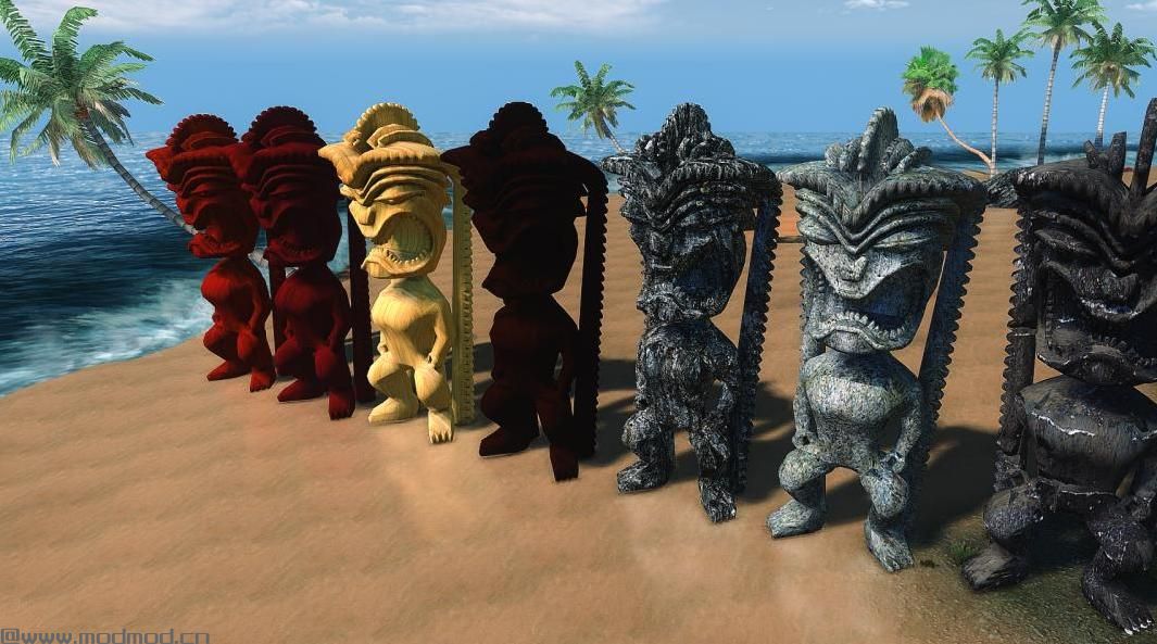 上古卷轴5：重置版MOD Modder的资源 - 夏威夷神雕像