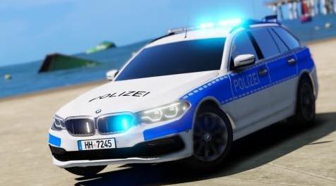 侠盗猎车手5MOD 2018 BMW 5er (G31) Polizei Hamburg