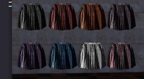 模拟人生4MOD Bobur leather skirt elisa-裙子