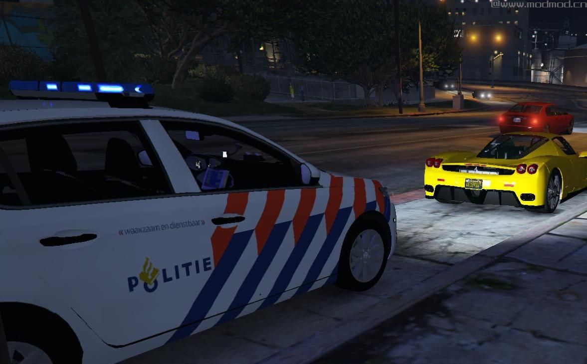 侠盗猎车手5MOD Marked 2017 Peugeot 308 Dutch Police Skin [ELS]