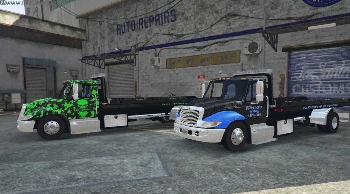 侠盗猎车手5MOD Flatbed Tow Truck Textures