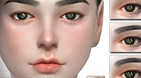 模拟人生4MOD S-Club WM ts4 Eyebrows F 201704-眉毛