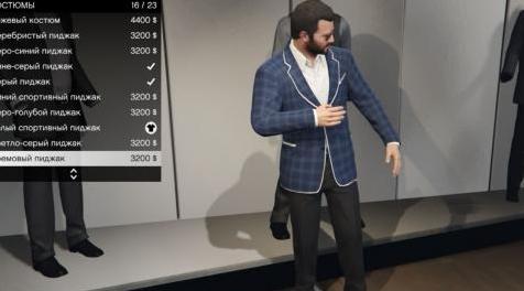 侠盗猎车手5MOD New suits for Michael