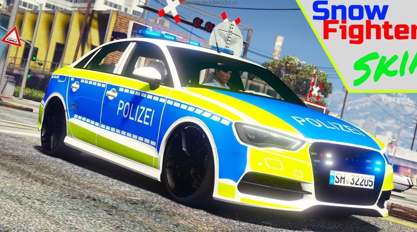 侠盗猎车手5MOD 2017 Audi S3 Polizei SH