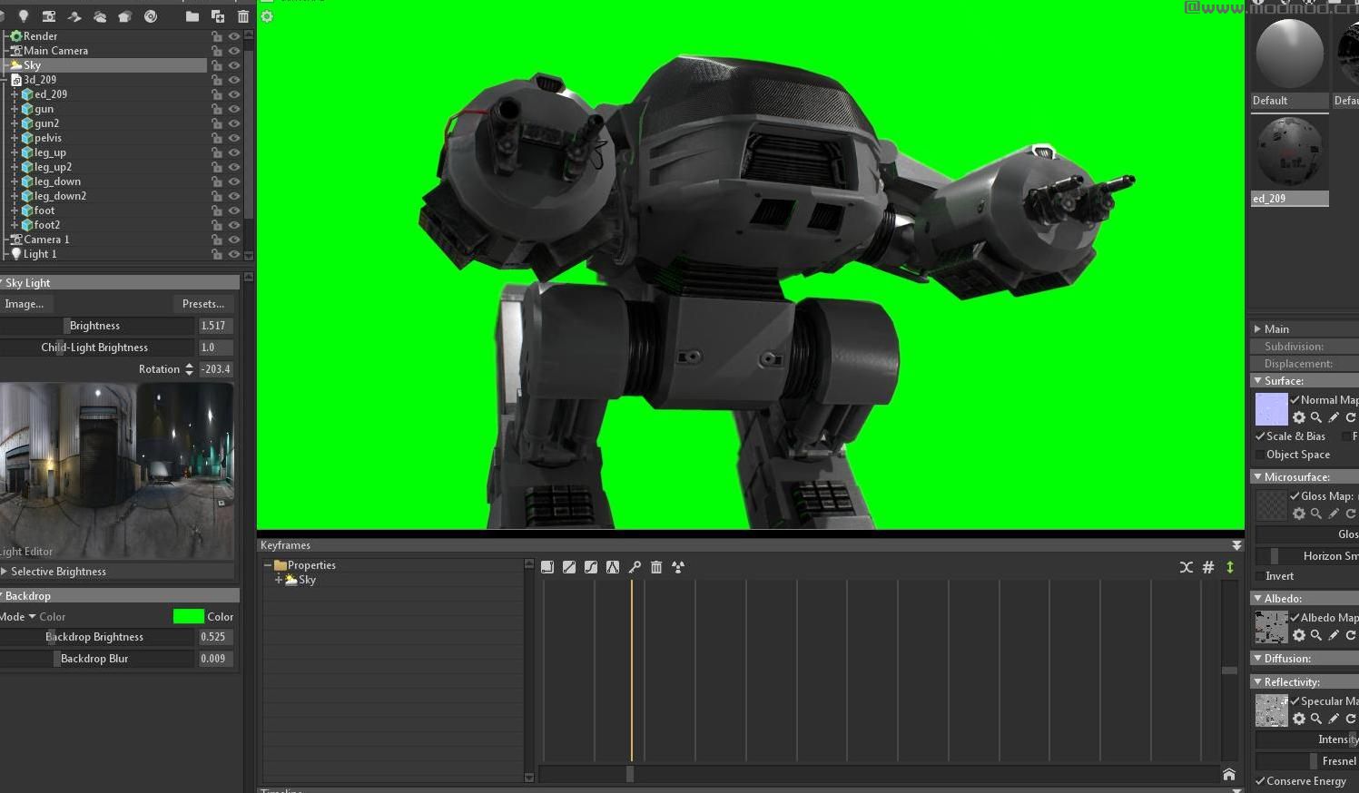 侠盗猎车手5MOD ED 209 (Robocop 1987)