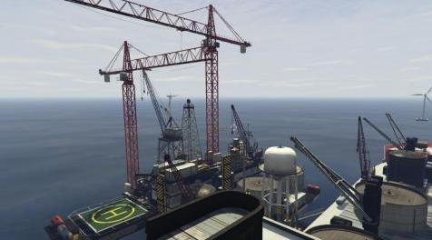 侠盗猎车手5MOD Oil platform - Underwater exploitation