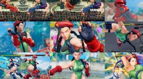 街头霸王5MOD Cammy Cannon Spike Black Hair Non Jacked Uncensor