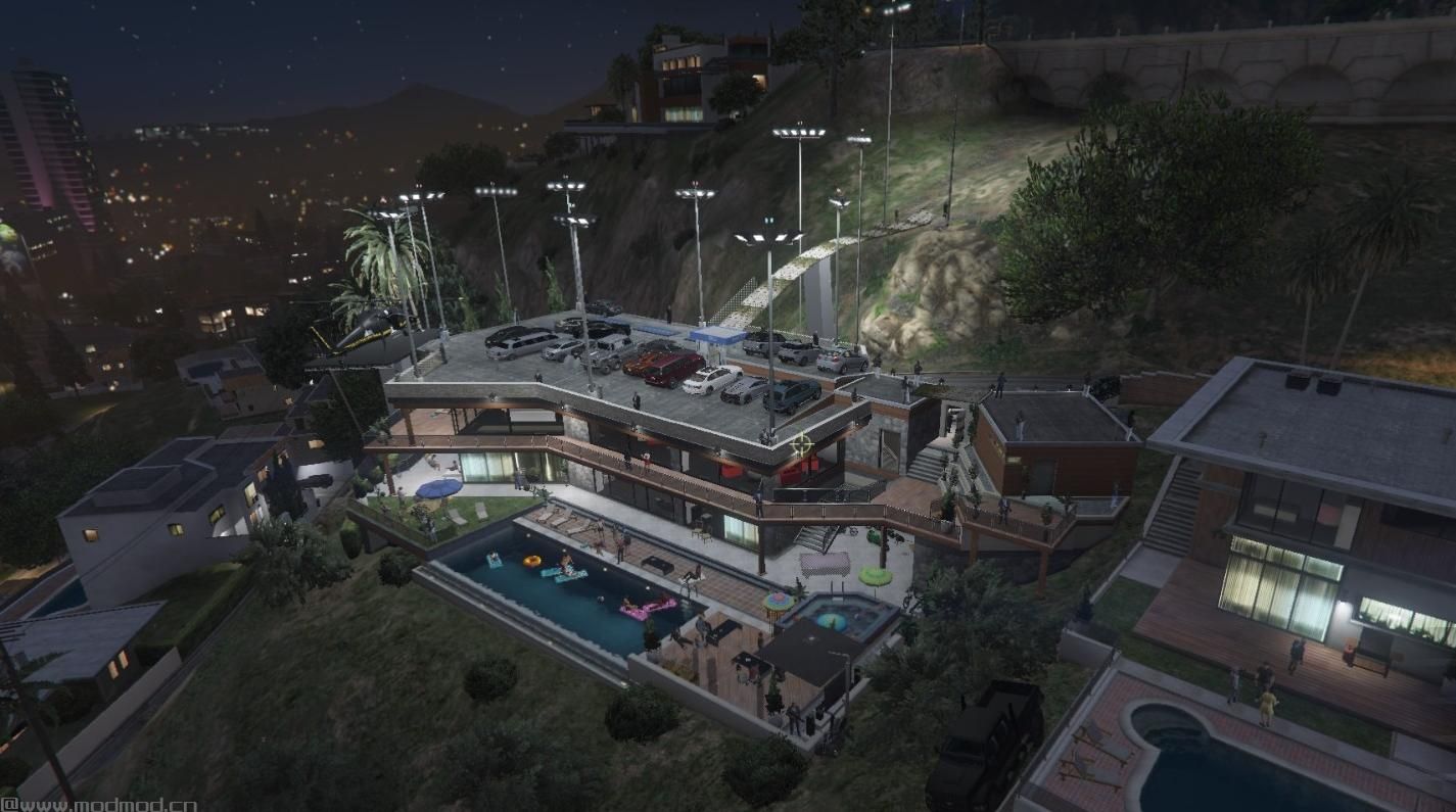 侠盗猎车手5MOD Franklin Party House And Security