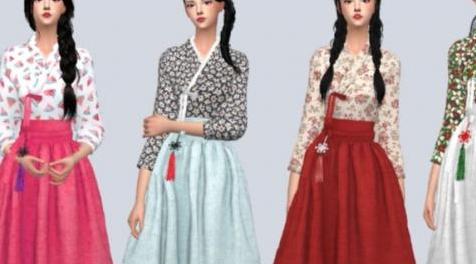 模拟人生4MOD Casual HanBok 超漂亮韩裙