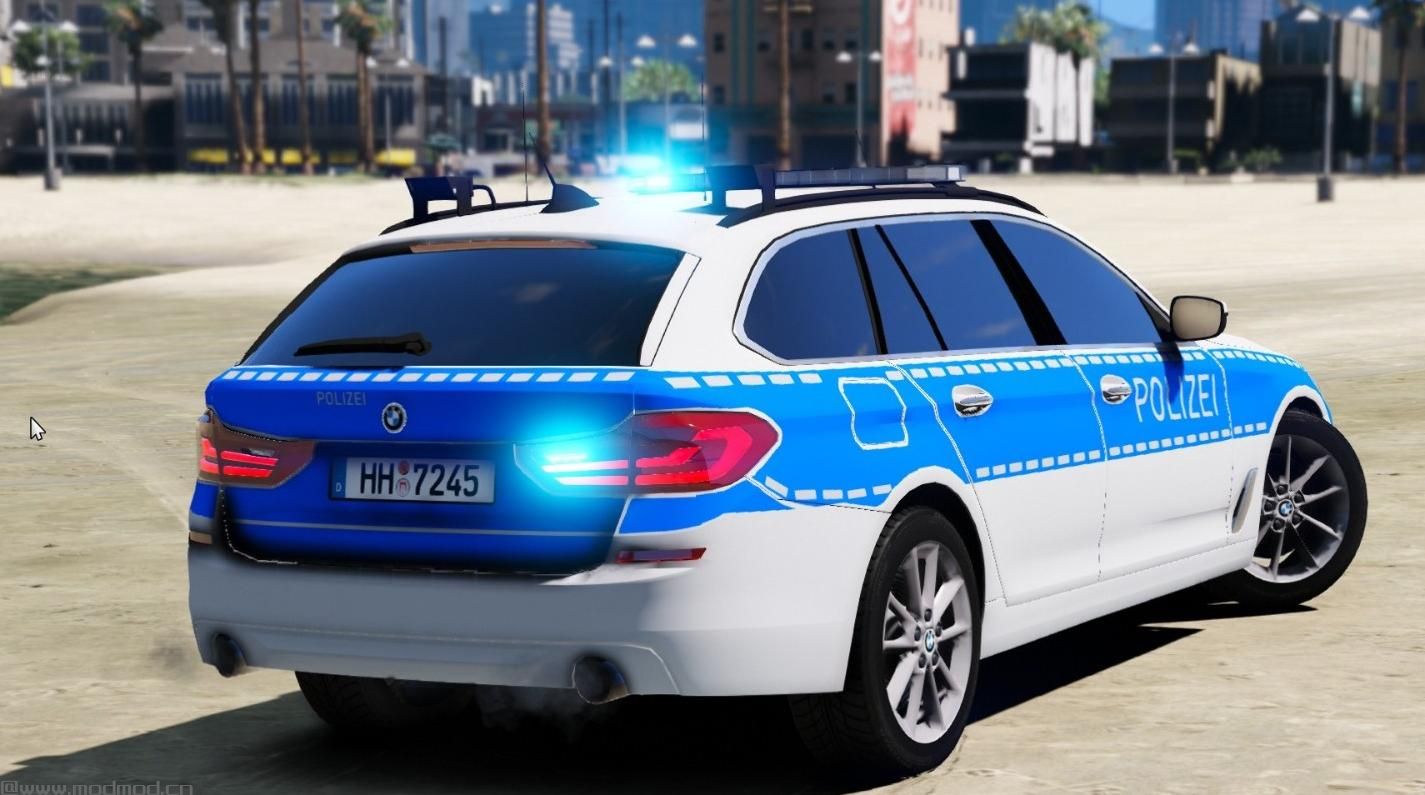 侠盗猎车手5MOD 2018 BMW 5er (G31) Polizei Hamburg