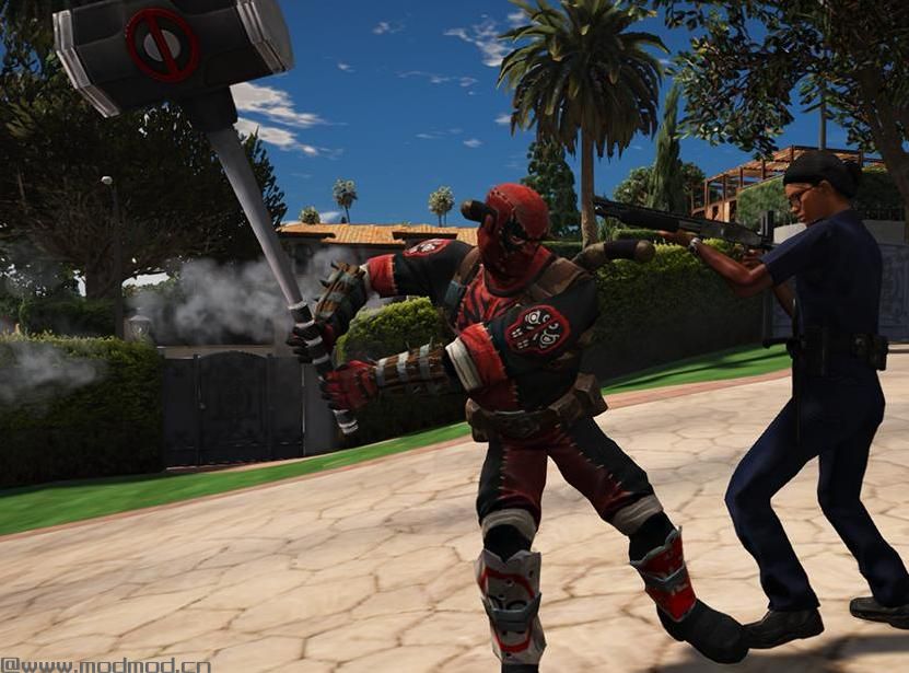 侠盗猎车手5MOD Deadpool Masacre