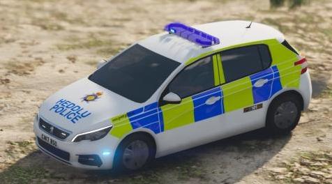 侠盗猎车手5MOD Gwent Police 2017 Peugeot 308 Hatchback IRV