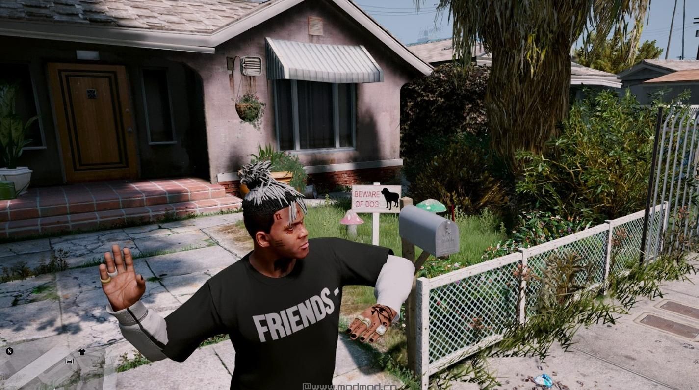 侠盗猎车手5MOD Black Nails for Franklin