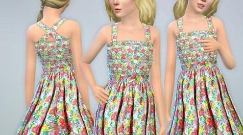 模拟人生4MOD Evelyn Dress 连衣裙