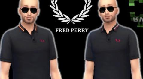 模拟人生4MOD Fred Perry Polo Shirts 01 男性衣服