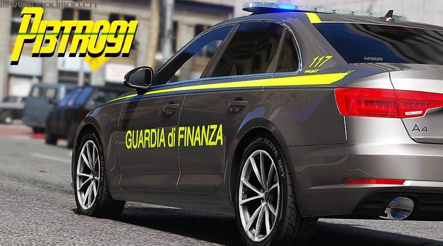 侠盗猎车手5MOD Audi A4 - Guardia di Finanza
