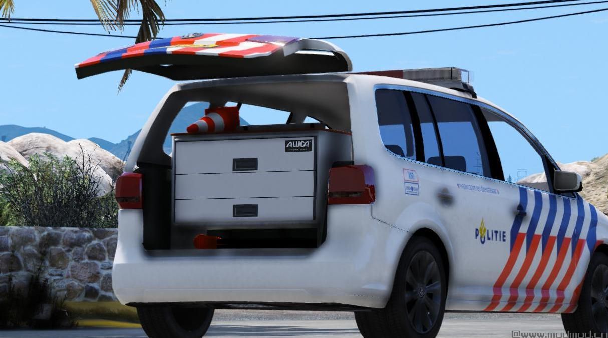 侠盗猎车手5MOD Volkswagen Touran 2011 Nederlandse Politie [ELS]