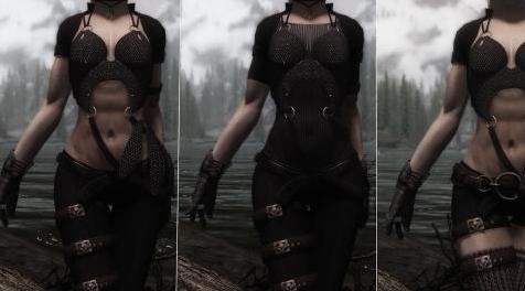 上古卷轴5：重置版MOD 精英盗贼装甲UNP-UNPB全合一改造-SSE