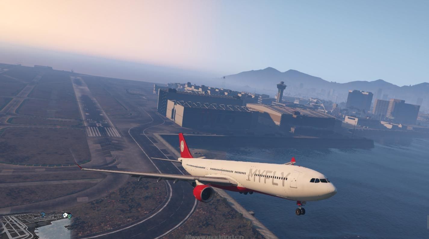 侠盗猎车手5MOD MyFly Airbus A330 Skin