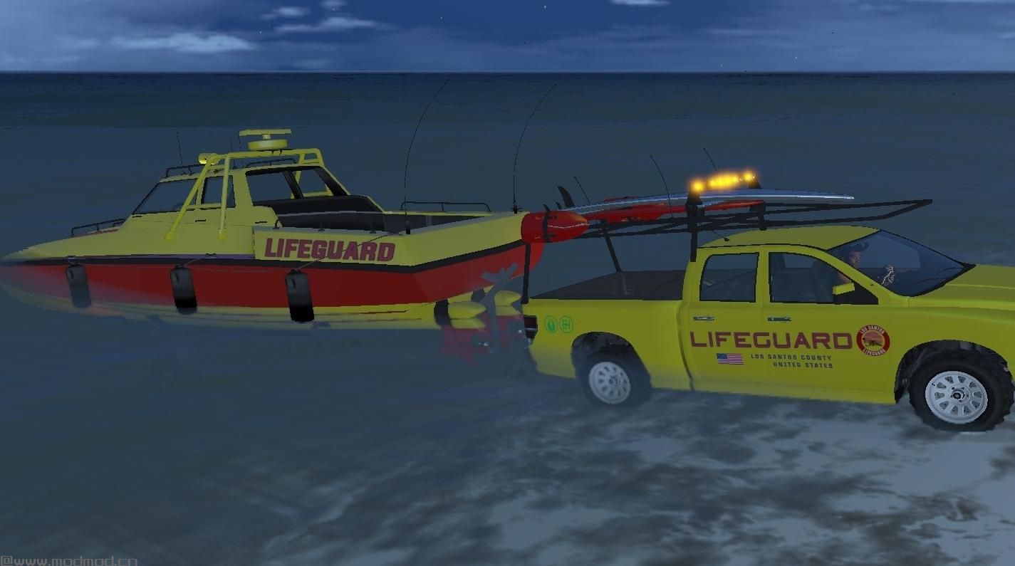 侠盗猎车手5MOD Lifeguard Boat [Add-On]