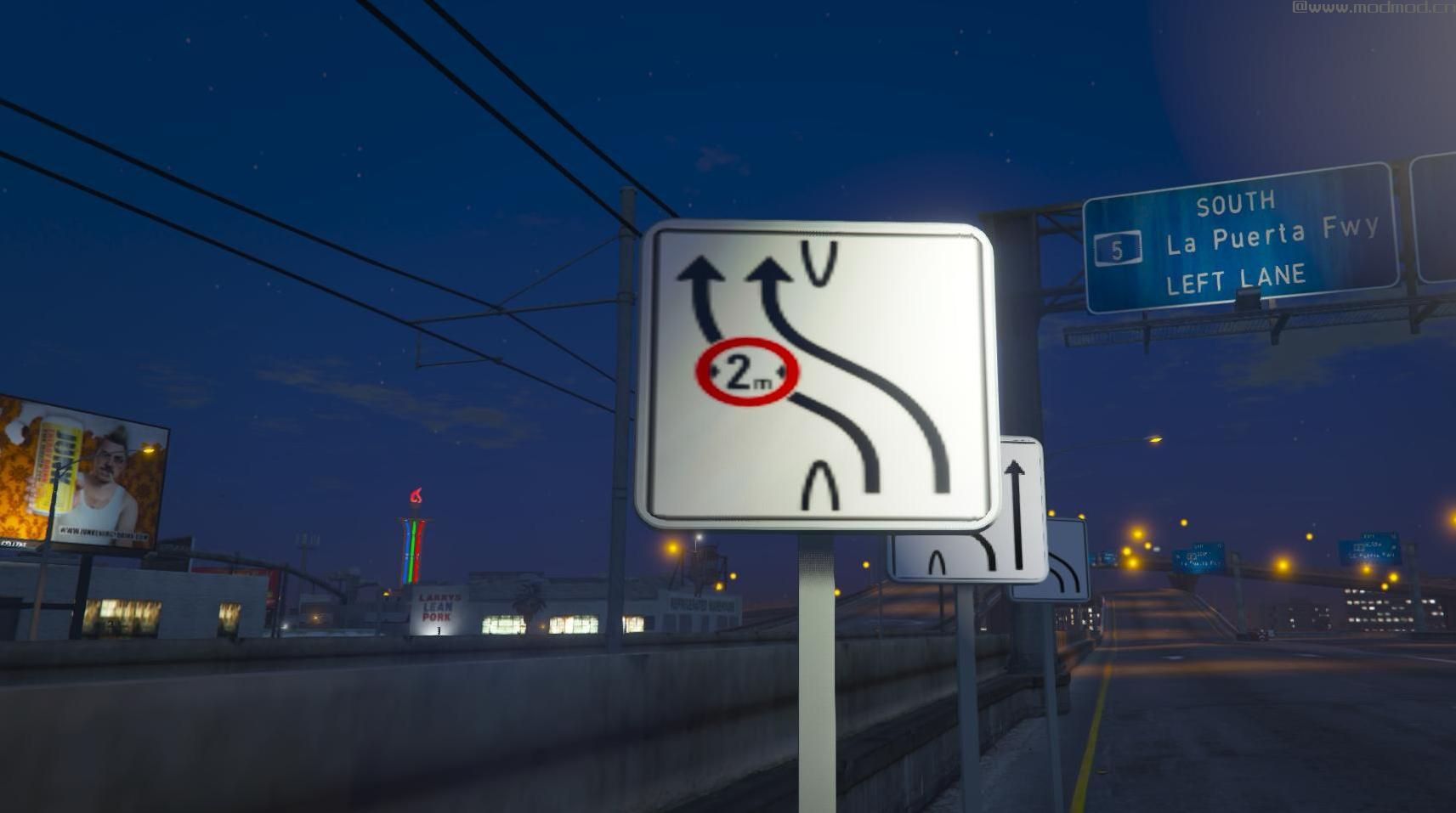 侠盗猎车手5MOD Elbtunnel道具，和autrian&ldquo;Falsch - 停止&rdquo;标志错误的方式。