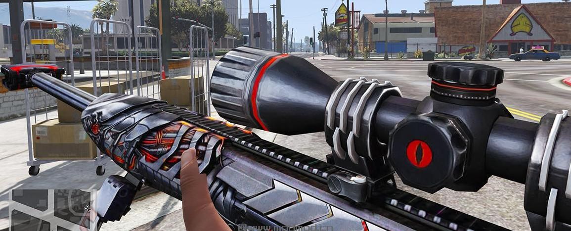 侠盗猎车手5MOD Barrett M82A1 destruction