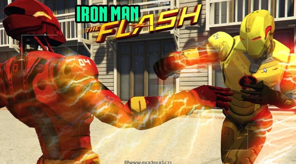 侠盗猎车手5MOD IRON MAN - FLASH+REVERSE FLASH