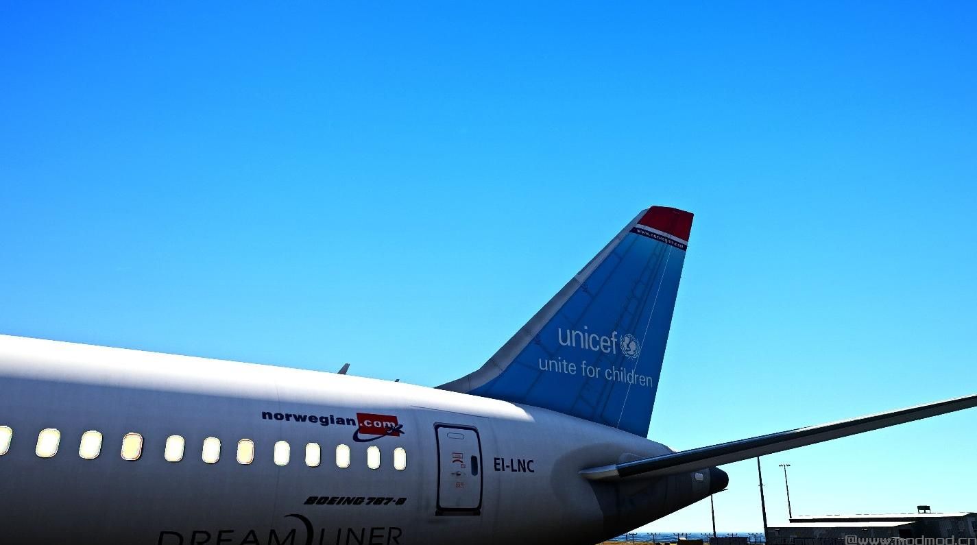 Norwegian x UNICEF Boeing 787-8 Dreamliner Livery 